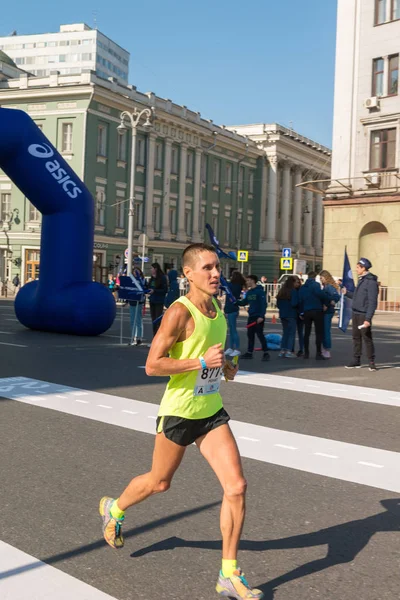 Moscow city autumn marathon — Stock Photo, Image