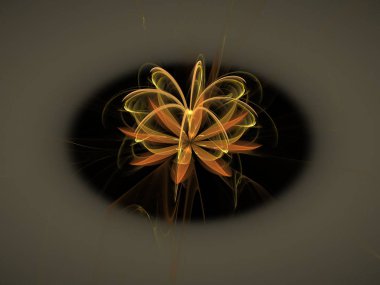 Hayal fraktal doku görüntü