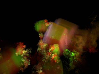 Hayal fraktal doku görüntü