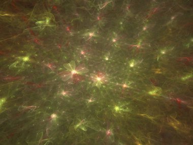 Hayal fraktal doku görüntü