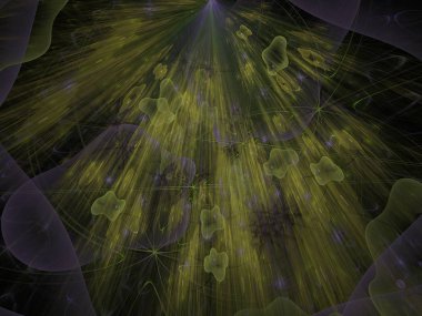 Hayal fraktal doku görüntü
