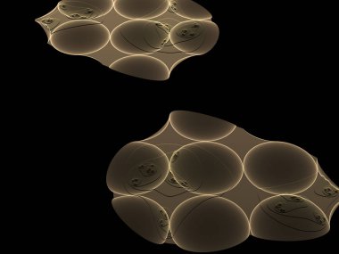 Hayal fraktal doku görüntü