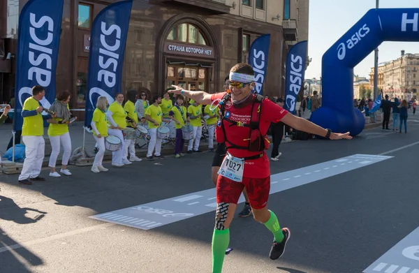 Moscow city autumn marathon — Stock Photo, Image