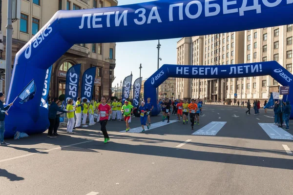 Moscow city autumn marathon — Stock Photo, Image