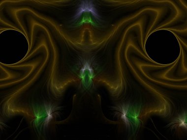 Hayal fraktal doku görüntü