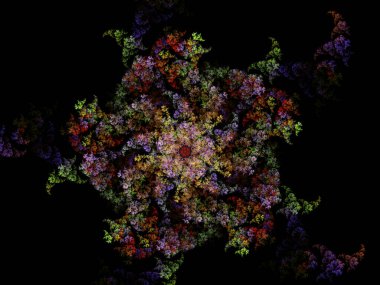 Hayali fraktal arkaplan resmi