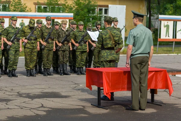 ロシアの軍隊のシーン — ストック写真