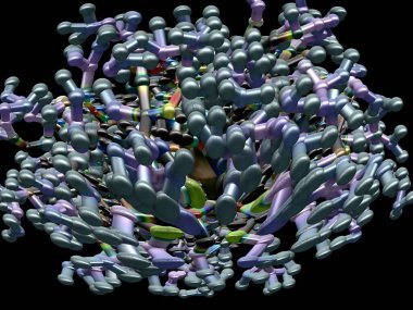 Hayali fraktal arkaplan resmi