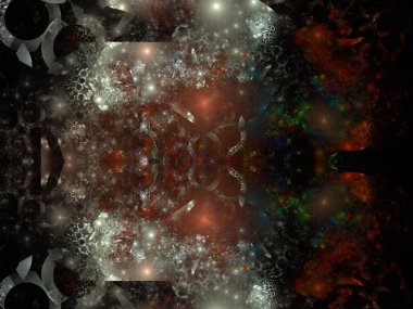 Hayali fraktal arkaplan resmi