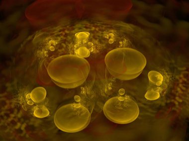 Hayali fraktal arkaplan resmi