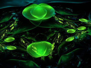 Hayali fraktal arkaplan resmi