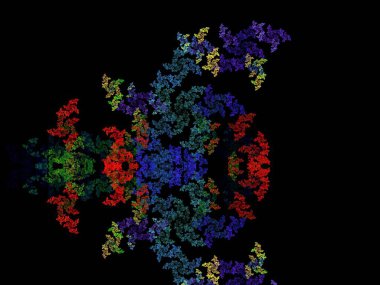 Hayali fraktal arkaplan resmi