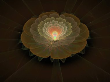 Hayali fraktal arkaplan resmi