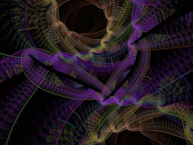 Hayali fraktal arkaplan resmi