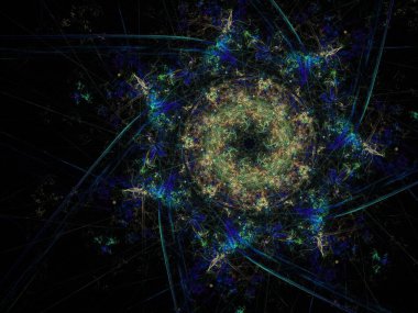 Hayali fraktal arkaplan resmi