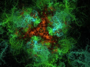 Hayali fraktal arkaplan resmi