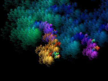 Hayali fraktal arkaplan resmi