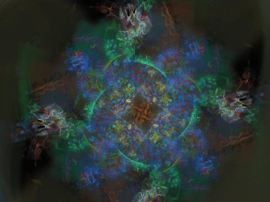 Hayali fraktal arkaplan resmi