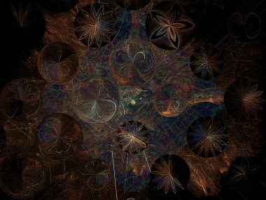 Hayali fraktal arkaplan resmi