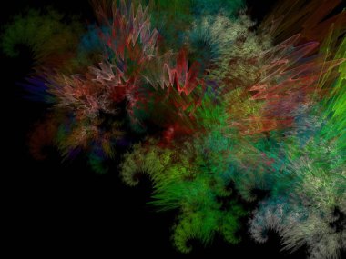 Hayali fraktal arkaplan resmi