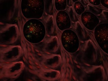 Hayali fraktal arkaplan resmi