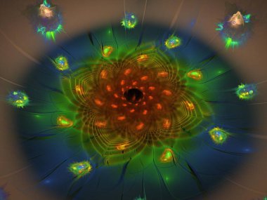 Hayali fraktal arkaplan resmi