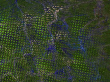 Hayali fraktal arkaplan resmi