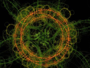 Hayali fraktal arkaplan resmi