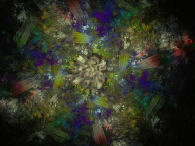 Hayali fraktal arkaplan resmi