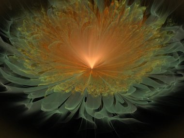 Hayali fraktal arkaplan resmi