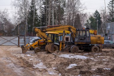 İnşaat makineleri kış mevsiminde