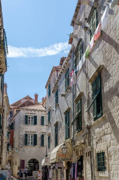 Ruas da cidade velha Dubrovnik — Fotografia de Stock