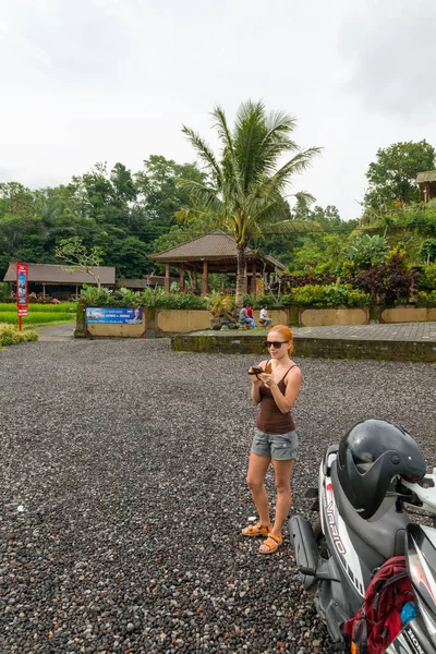 Turista em Jatiluwih — Fotografia de Stock