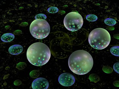 Hayali fraktal arkaplan resmi