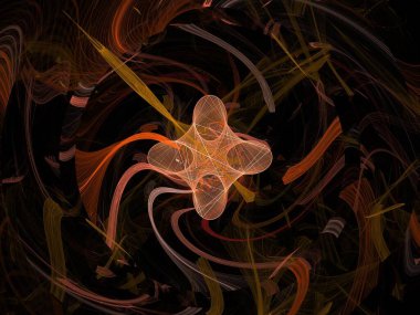 Hayali fraktal arkaplan resmi