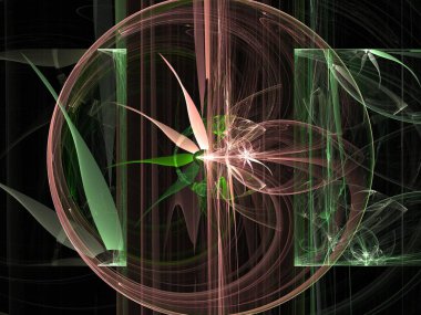 Hayali fraktal arkaplan resmi