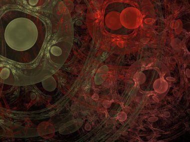 Hayali fraktal arkaplan resmi