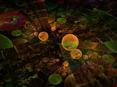 Hayali fraktal arkaplan resmi