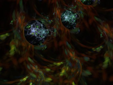 Hayali fraktal arkaplan resmi