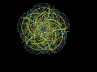 Hayali fraktal arkaplan resmi