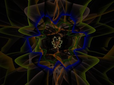 Hayali fraktal arkaplan resmi