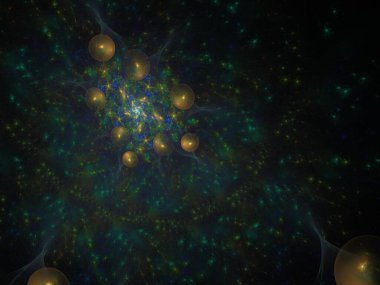 Hayali fraktal arkaplan resmi