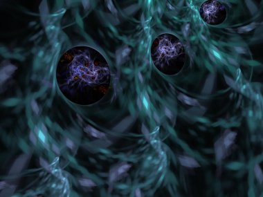 Hayali fraktal arkaplan resmi