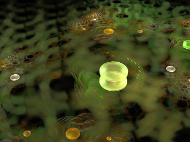 Hayali fraktal arkaplan resmi