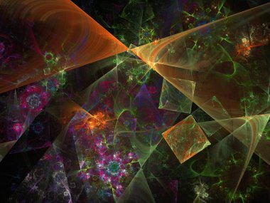 Hayali fraktal arkaplan resmi