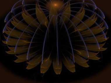 Hayali fraktal arkaplan resmi