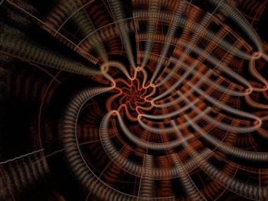 Hayali fraktal arkaplan resmi