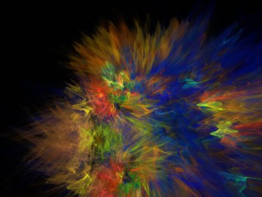 Hayali fraktal arkaplan resmi