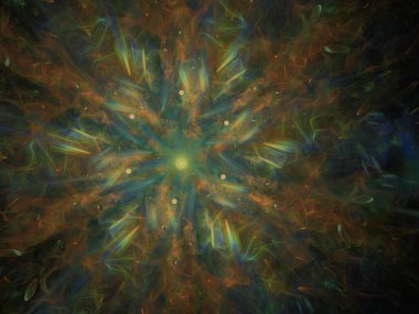 Hayali fraktal arkaplan resmi