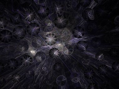 Hayali fraktal arkaplan resmi